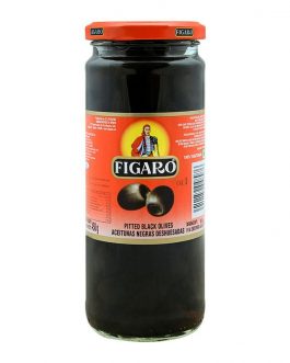 Figaro Pitted Black Olives, 450g