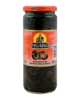 Figaro Sliced Black Olives, 450g