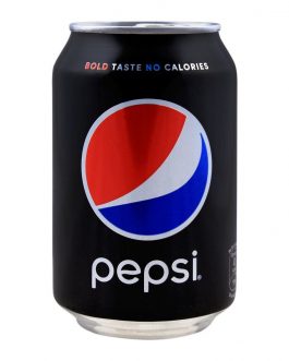 Pepsi Black, Bold Taste No Calories, Can (Local), 300ml