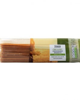 Tesco Organic Whole Wheat Spaghetti, 500g