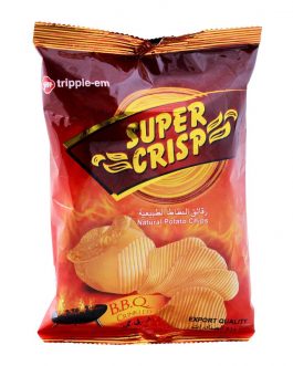 Super Crisp BBQ Crinkled Potato Chips, 33g