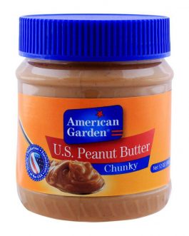 American Garden U.S. Peanut Butter, Chunky, 340g