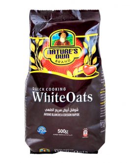 Nature’s Own Brand White Oats, Quick Cooking, 500g, Po...