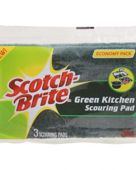 Scotch Brite Green Kitchen Scouring Pad Economy Pack 3-Pack