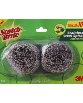 Scotch Brite Stainless Steel Spiral Twin Pack