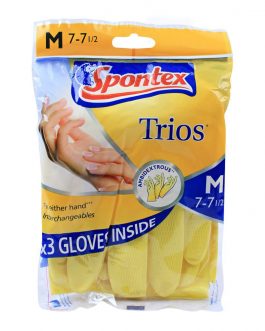 Spontex Trios Hand Gloves Medium