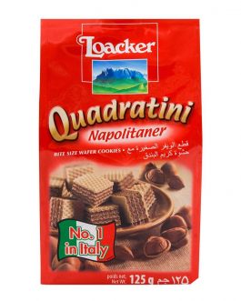 Loacker Quadratini Napolitaner Wafer 125gm