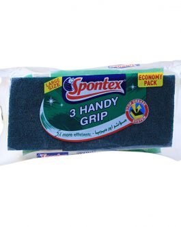 Spontex Handy Grip Scourers Large Size 3-Pack