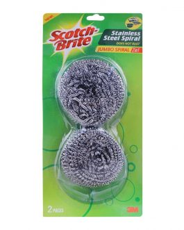 Scotch Brite Stainless Steel Spiral Jumbo Twin Pack