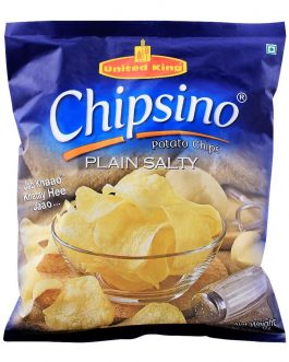 United King Chipsino Plain Salty Potato Chips, 100g