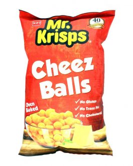 Mr. Krisps Cheez Balls, Oven Baked, Gluten Free, 80g