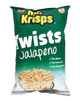 Mr. Krisps Twists, Jalapeno Flavor, Oven Baked, Gluten Free,...