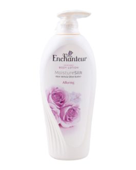 Enchanteur Alluring Moisture Silk Perfumed Body Lotion, Aloe Vera & Olive Butter, 500ml