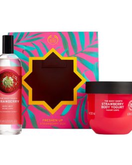 The Body Shop Freshen Up Strawberry Duo Gift Set, Body Yogur...