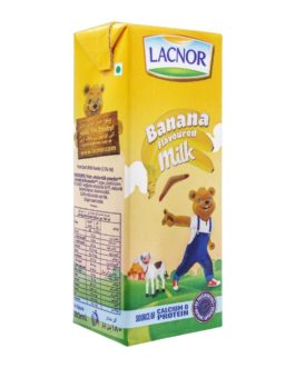Lacnor Banana Flavoured Milk,180ml