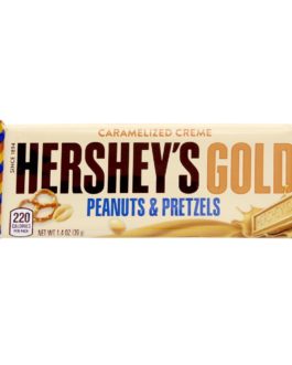 Harshey’s Gold Peanuts & Pretzels Chocolate Bar, 39g