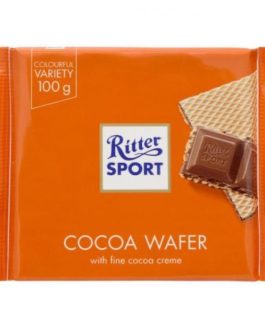 Ritter Chocolate Cocoa Wafer Chocolate, 100g